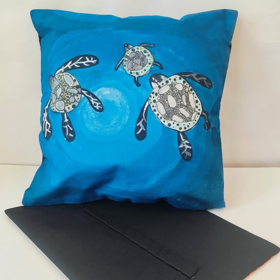 Cushion Cover Designed by Akanksha Children (Turtle)