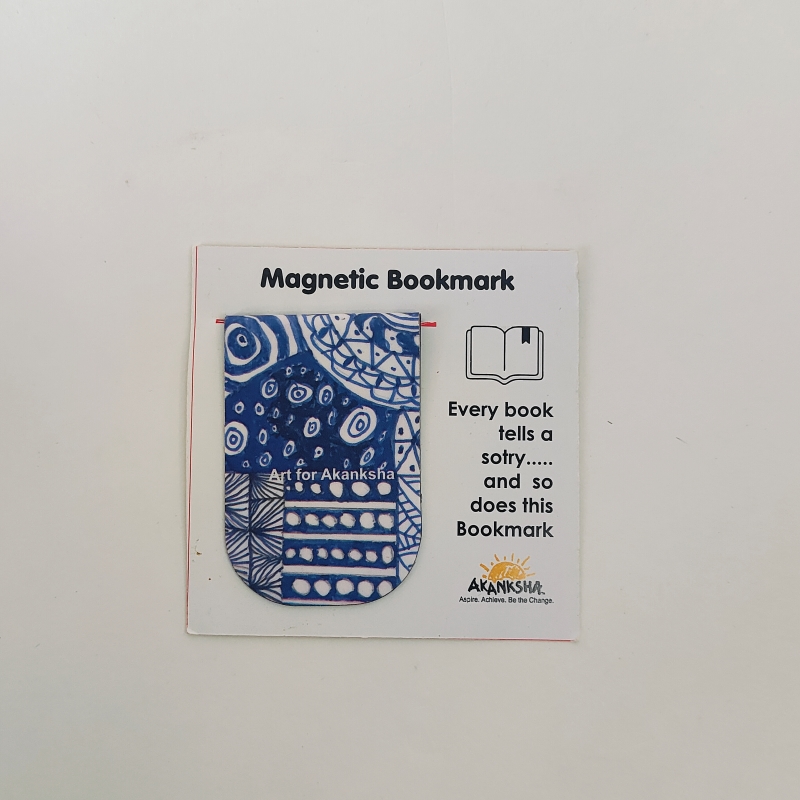 Magnetic Bookmark Designed by Akanksha Children (Blue Shell)
