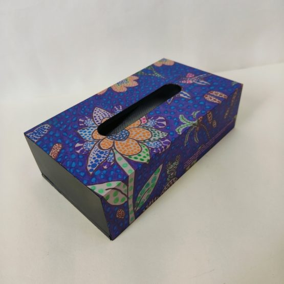 Tissue box Design by Akanksha Children (Dotted Flower Purple)
