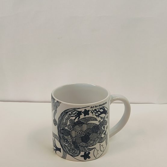 Small Mug Designed by Akanksha Children (Black and White)